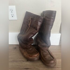 Women's Brown Leather Boots